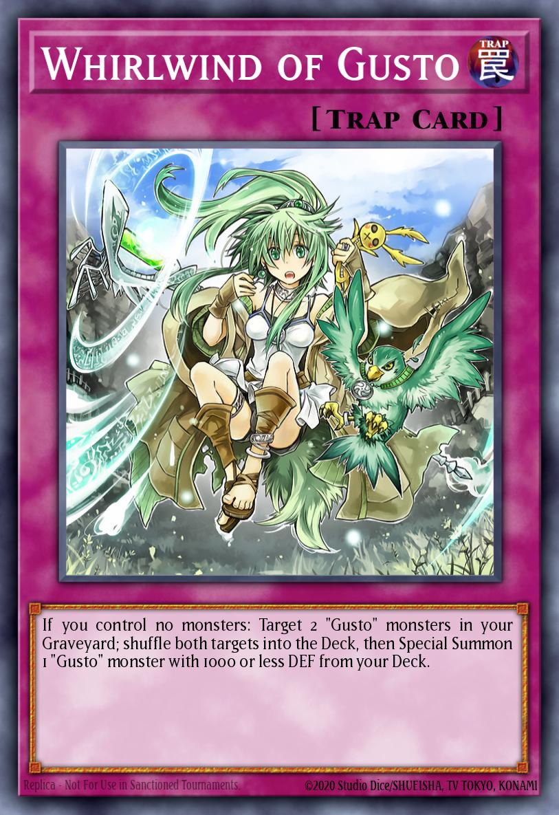 Whirlwind of Gusto Duel Terminal Normal Parallel Rare DT06-EN100 Duel Terminal 6b Yugioh card