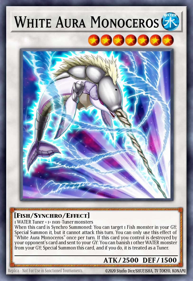 White Aura Monoceros Rare MP20-EN142 2020 Tin of Lost Memories Mega Pack Yugioh card