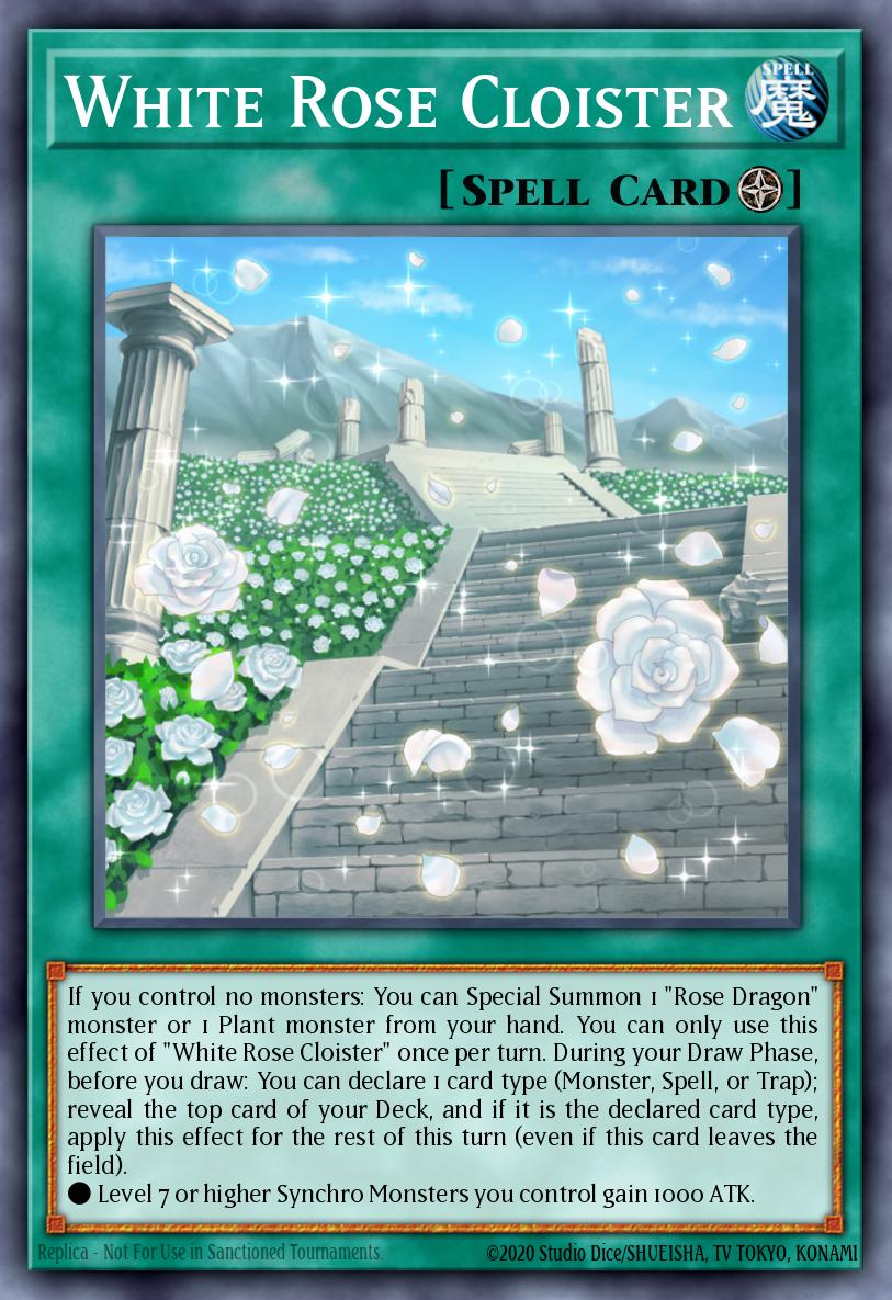 White Rose Cloister Super Rare KICO-EN019 Kings Court Yugioh card