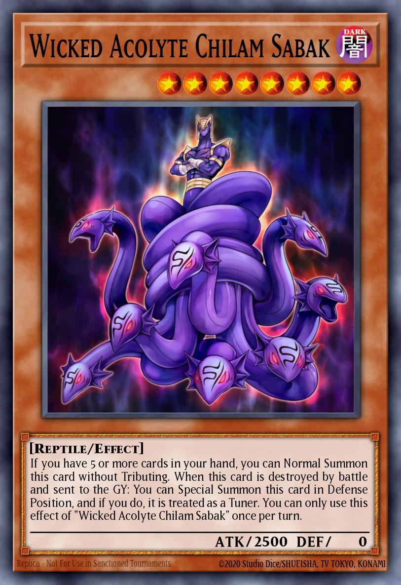 Wicked Acolyte Chilam Sabak Common MP18-EN098 2018 Mega-Tin Mega Pack Yugioh card