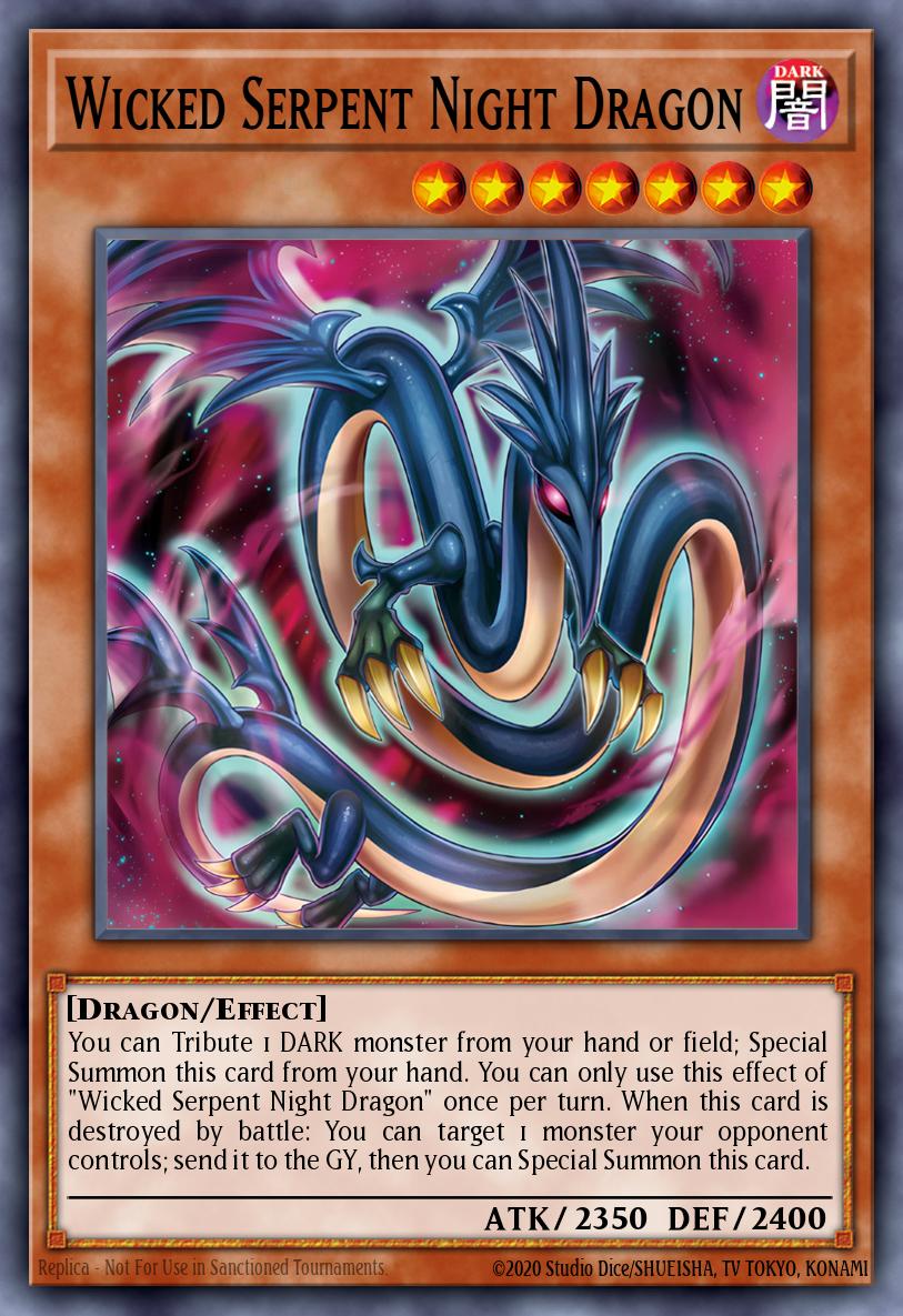 Wicked Serpent Night Dragon Common ALIN-EN031 Alliance Insight Yugioh card