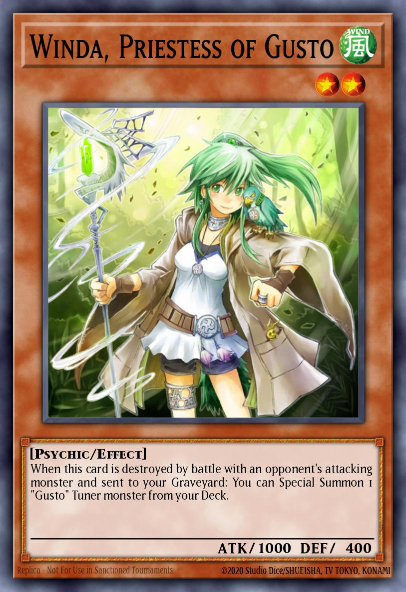 Winda Priestess of Gusto Duel Terminal Normal Parallel Rare DT05-EN073 Duel Terminal 5b Yugioh card