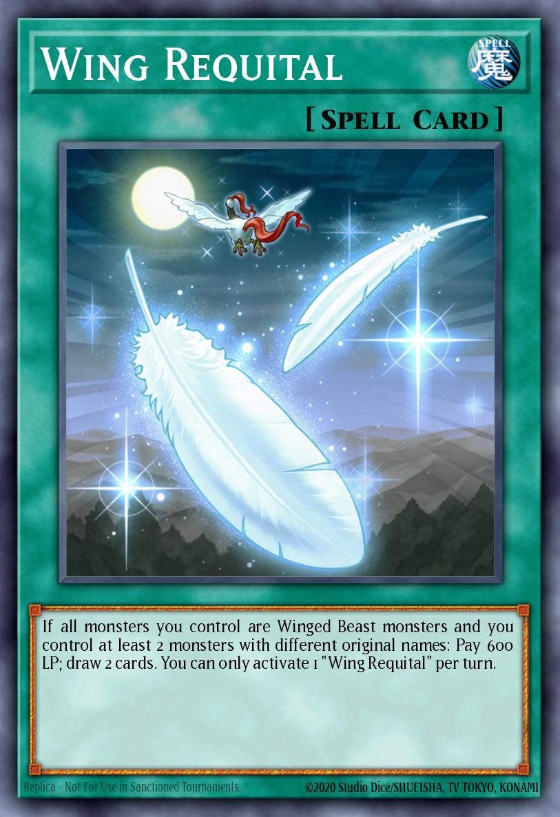 Wing Requital Secret Rare BROL-EN016 Brothers of Legend Yugioh card