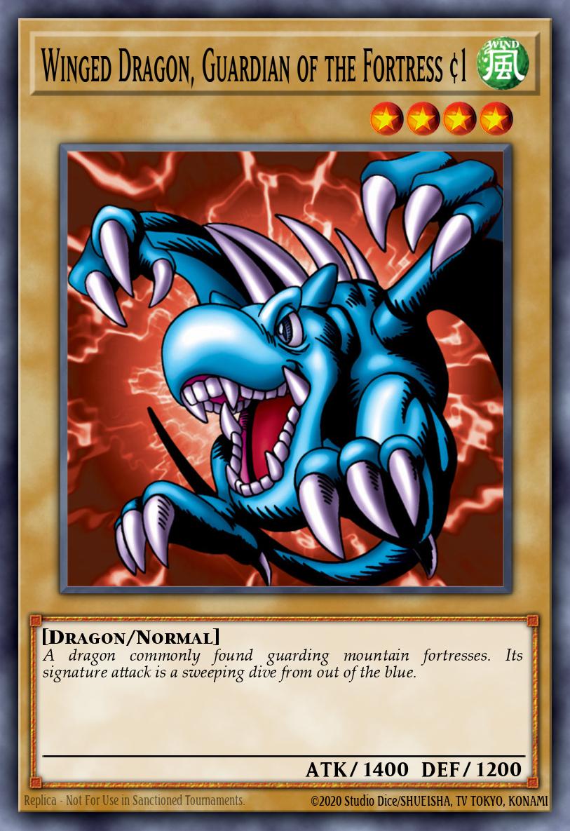 Winged Dragon Guardian of the Fortress #1 Common DB1-EN141 Dark Beginning 1 Yugioh card