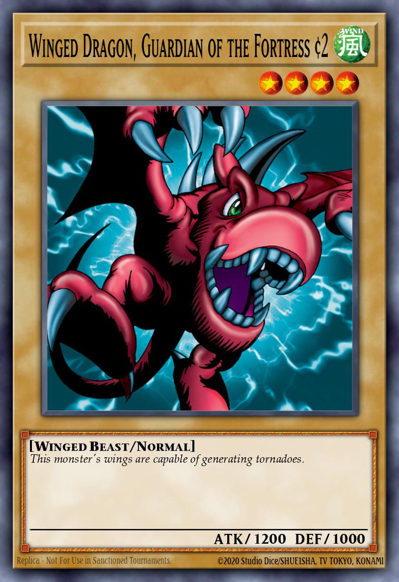 Winged Dragon Guardian of the Fortress #2 Common TP1-022 Tournament Pack 1st Season Yugioh card
