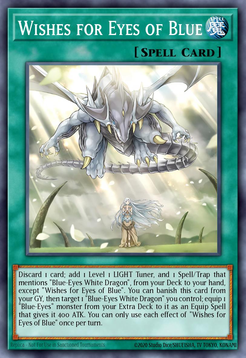 Wishes for Eyes of Blue Quarter Century Secret Rare SDWD-EN042 Structure Deck Blue-Eyes White Destiny Yugioh card