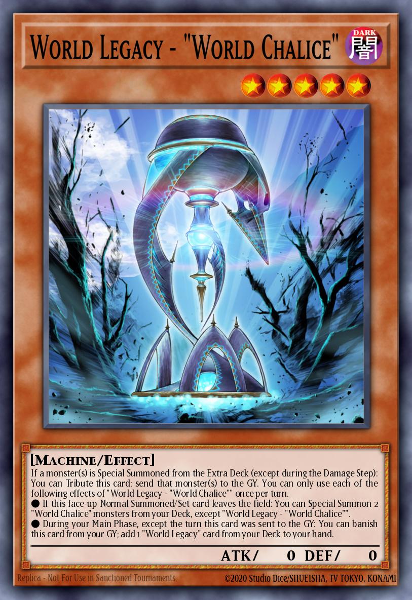 World Legacy - World Chalice Rare MP18-EN049 2018 Mega-Tin Mega Pack Yugioh card