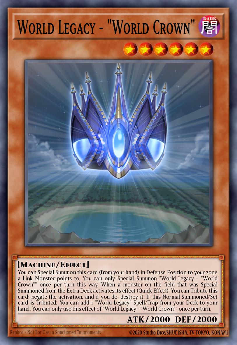 World Legacy - World Crown Super Rare MP19-EN082 2019 Gold Sarcophagus Tin Mega Pack Yugioh card