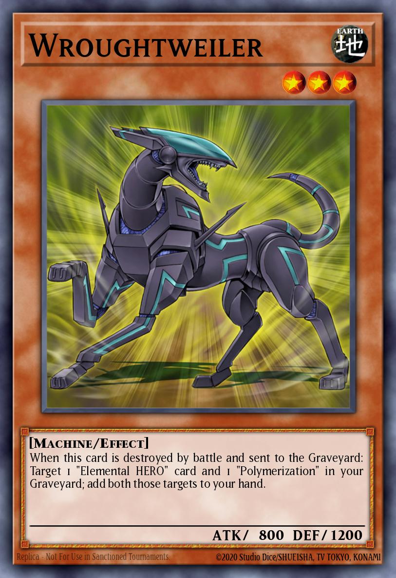 Wroughtweiler Rare CRV-EN012 Cybernetic Revolution Yugioh card