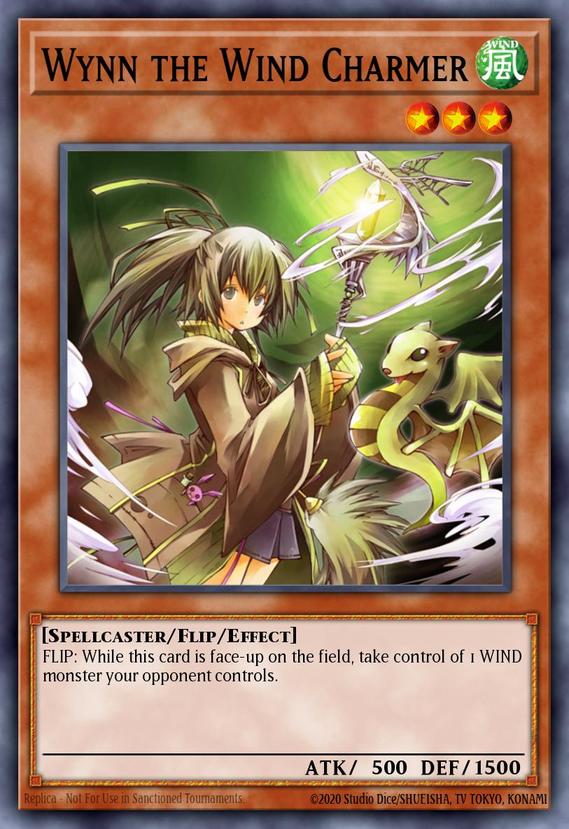 Wynn the Wind Charmer New artwork CH02-EN003 THE CHRONICLES DECK: Spirit Charmers (All-Foil Edition) Yugioh card