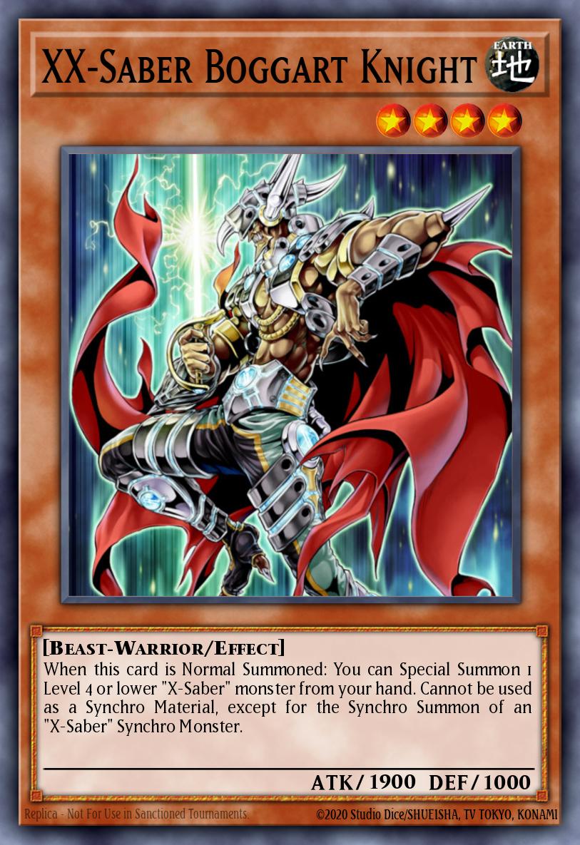 XX-Saber Boggart Knight 3 L26D-ENX09 Legendary Modern Decks 2026 Yugioh card