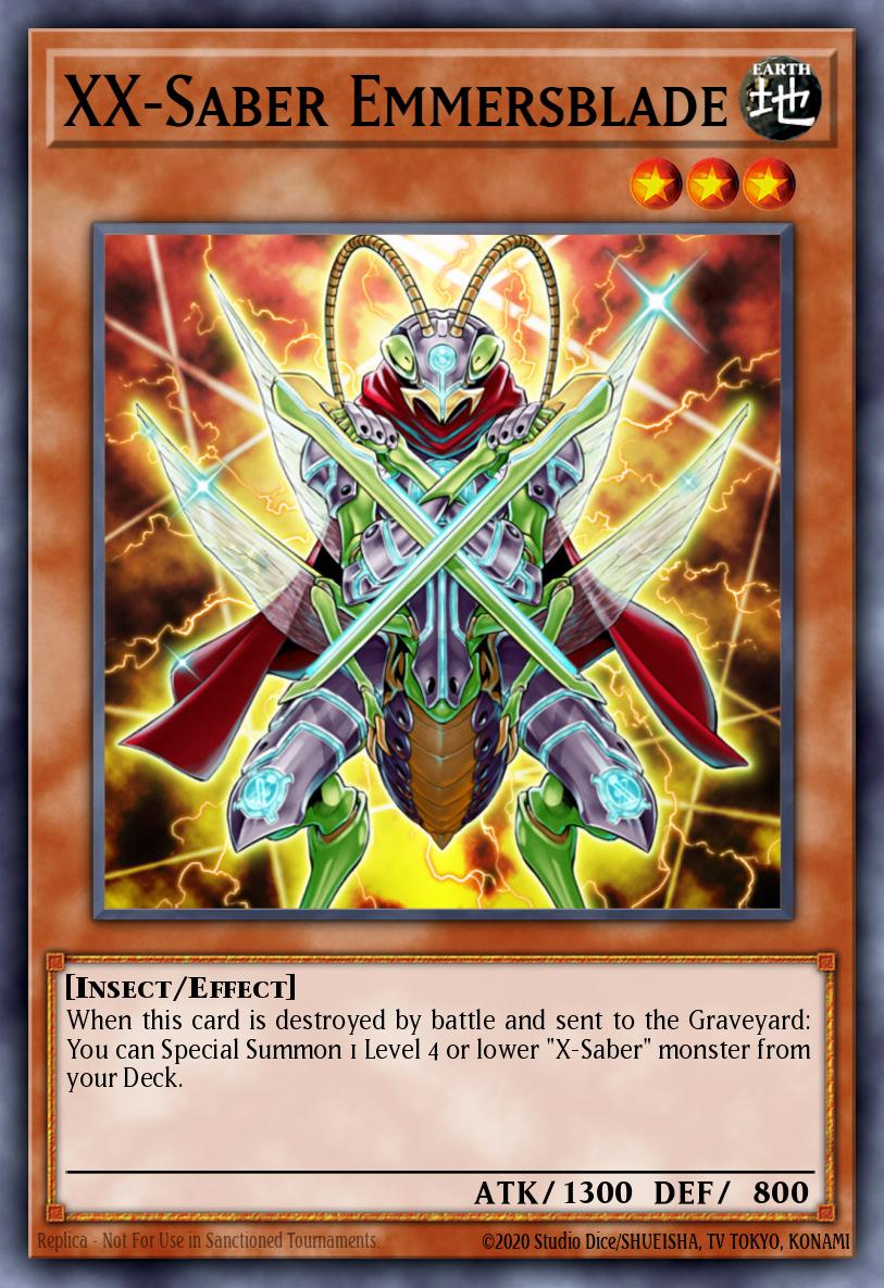 XX-Saber Emmersblade Common L26D-ENX08 Legendary Modern Decks 2026 Yugioh card
