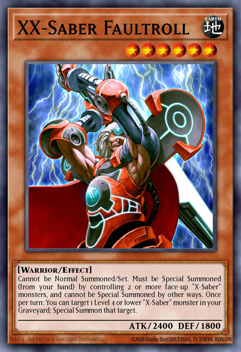 XX-Saber Faultroll 3 L26D-ENX04 Legendary Modern Decks 2026 Yugioh card