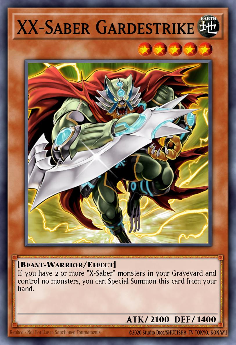 XX-Saber Gardestrike Secret Rare ANPR-EN000 Ancient Prophecy Yugioh card