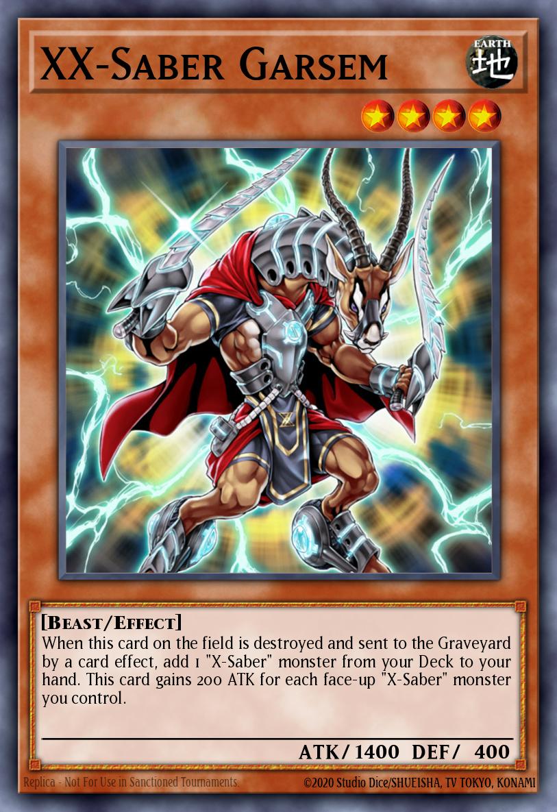 XX-Saber Garsem 2 L26D-ENX07 Legendary Modern Decks 2026 Yugioh card