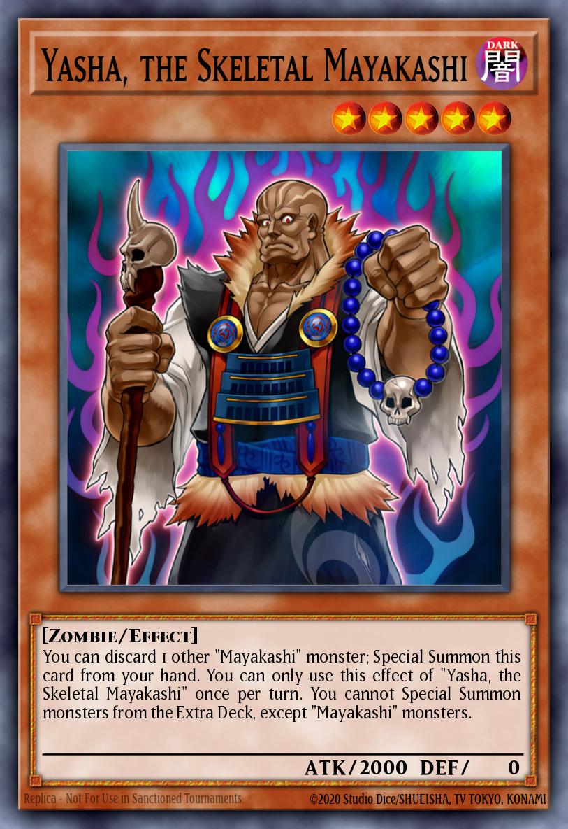 Yasha the Skeletal Mayakashi Super Rare HISU-EN031 Hidden Summoners Yugioh card