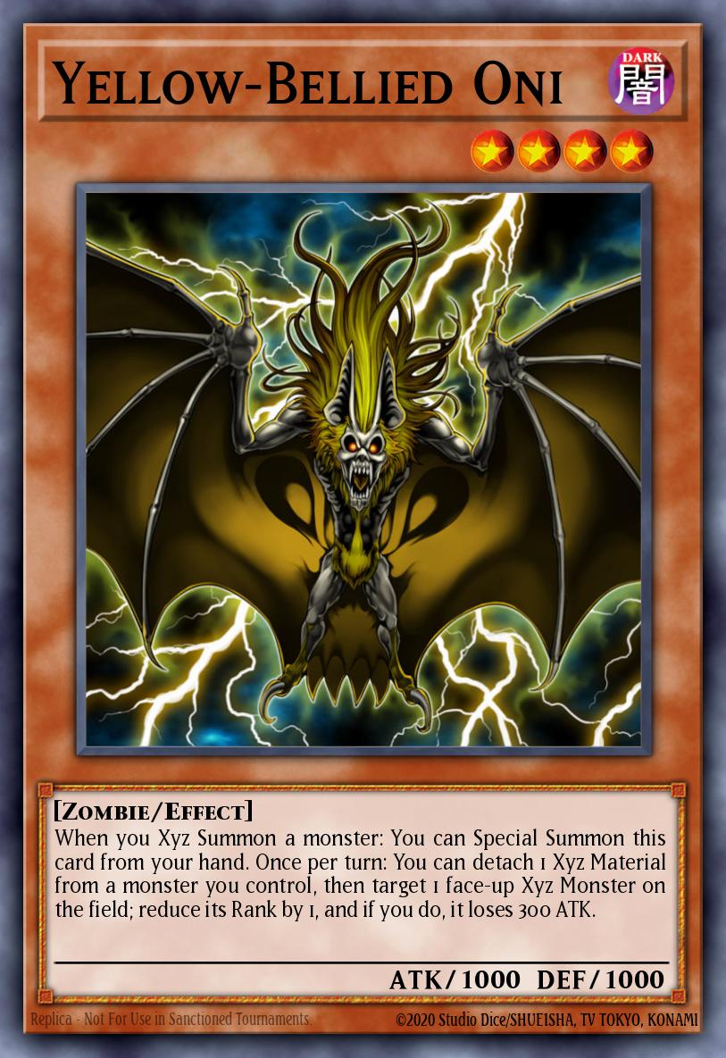 Yellow-Bellied Oni Common SHSP-EN033 Shadow Specters Yugioh card