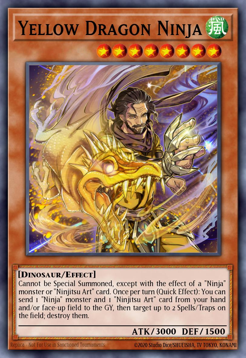 Yellow Dragon Ninja Secret Rare SHVA-EN013 Shadows in Valhalla Yugioh card