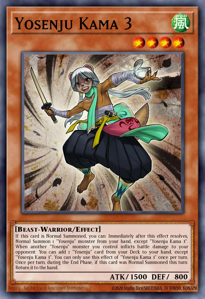 Yosenju Kama 3 Common SP17-EN006 Star Pack Battle Royal Yugioh card