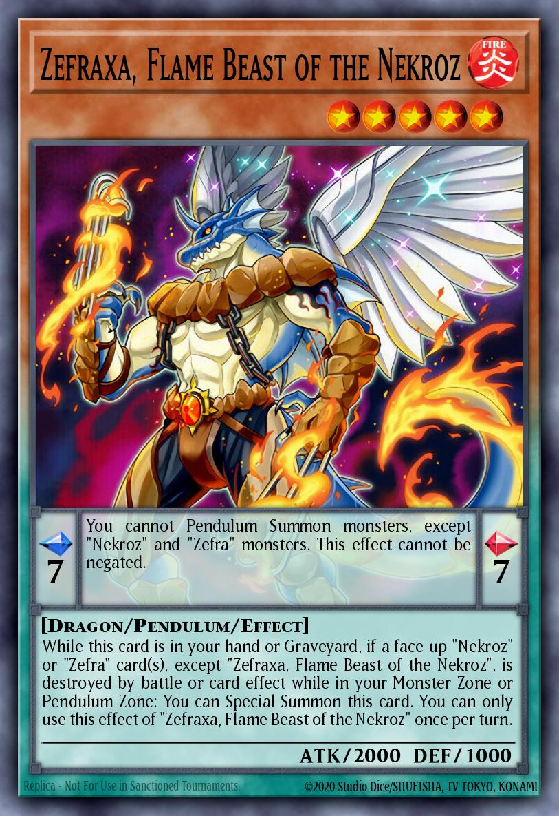 Zefraxa Flame Beast of the Nekroz Common CROS-EN027 Crossed Souls Yugioh card