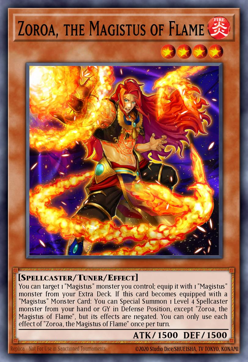 Zoroa, the Magistus of Flame Rare MZMU-EN094 Maze of Muertos Yugioh card
