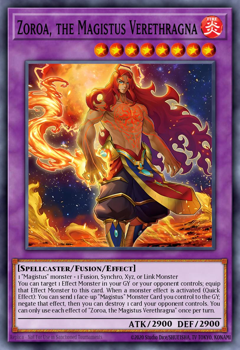 Zoroa the Magistus Verethragna Secret Rare BLMM-EN045 Battles of Legend Monster Mayhem Yugioh card