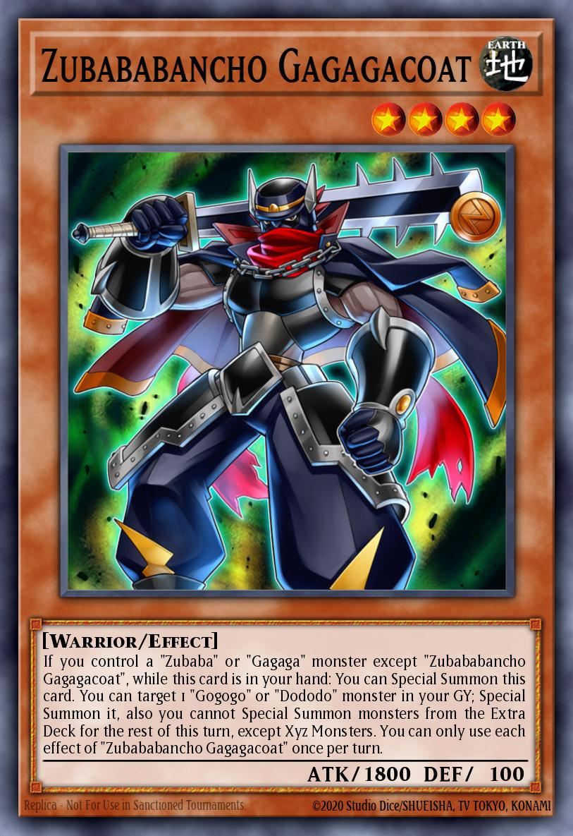 Zubababancho Gagagacoat Rare LED6-EN035 Legendary Duelists Magical Hero Yugioh card