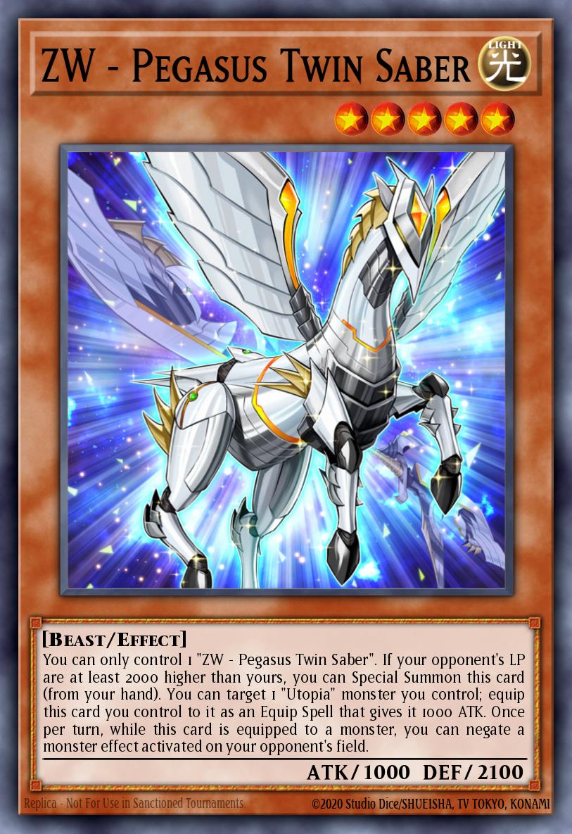 ZW - Pegasus Twin Saber Super Rare MP22-EN057 2022 Tin of the Pharaohs Gods Yugioh card
