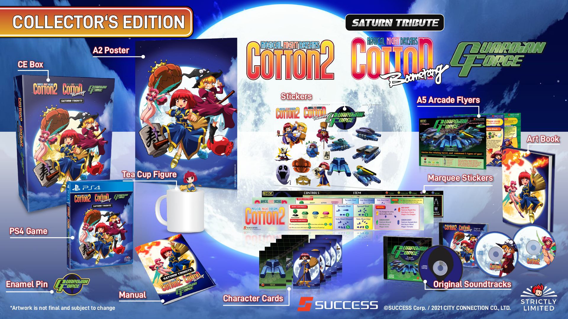 Cotton Guardian Force Saturn Tribute Nendoroid CE Bundle (PS4)