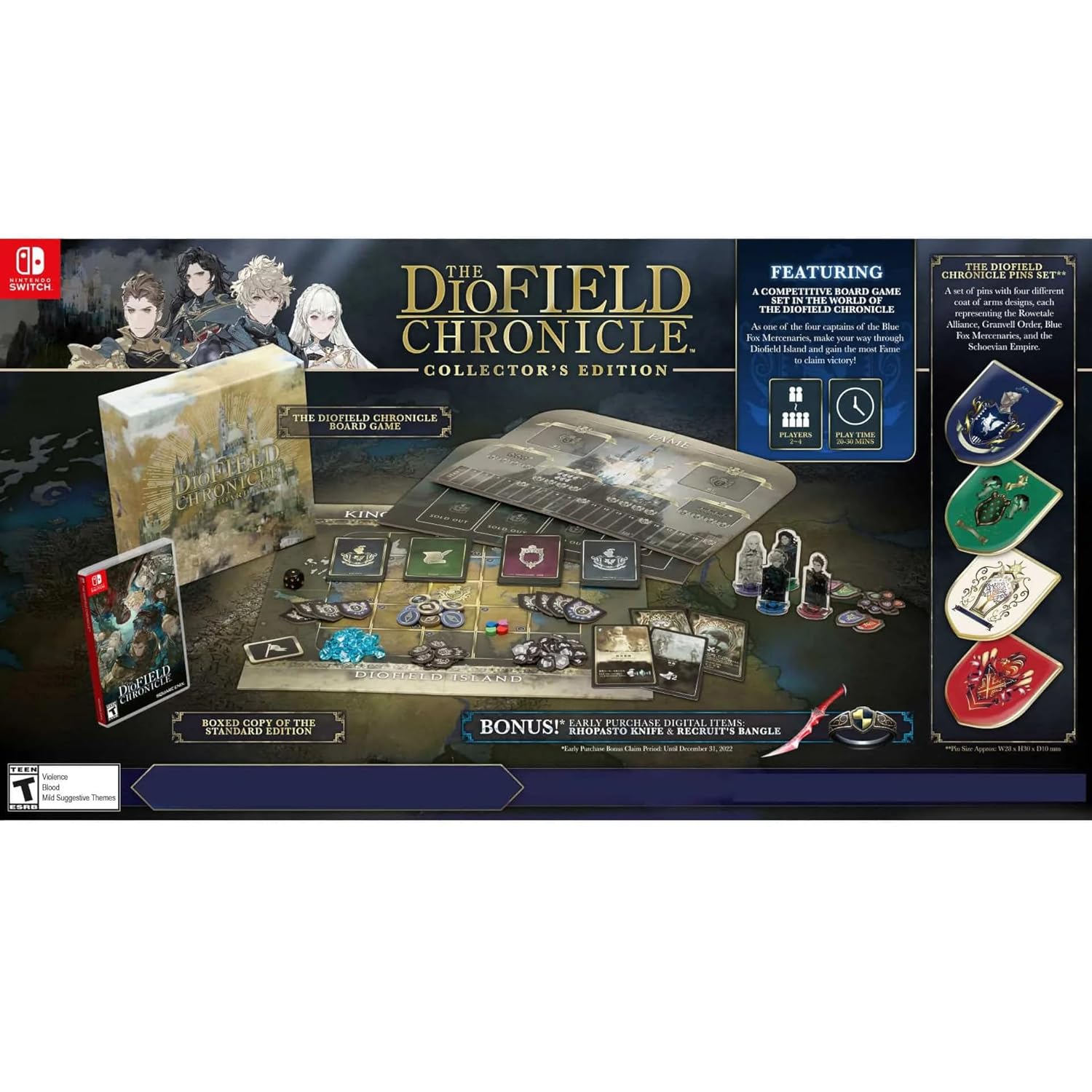 Diofield Chronicle Collector's Edition Boxset for Nintendo Switch