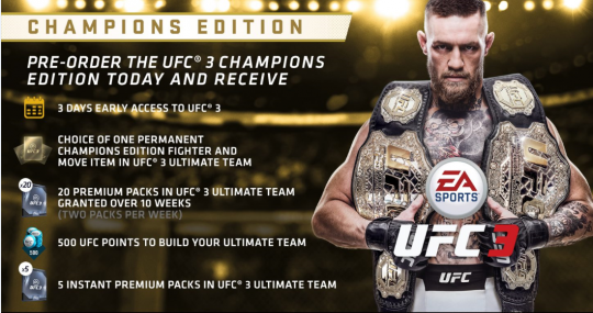 EA Sports UFC 3 Champions Edition