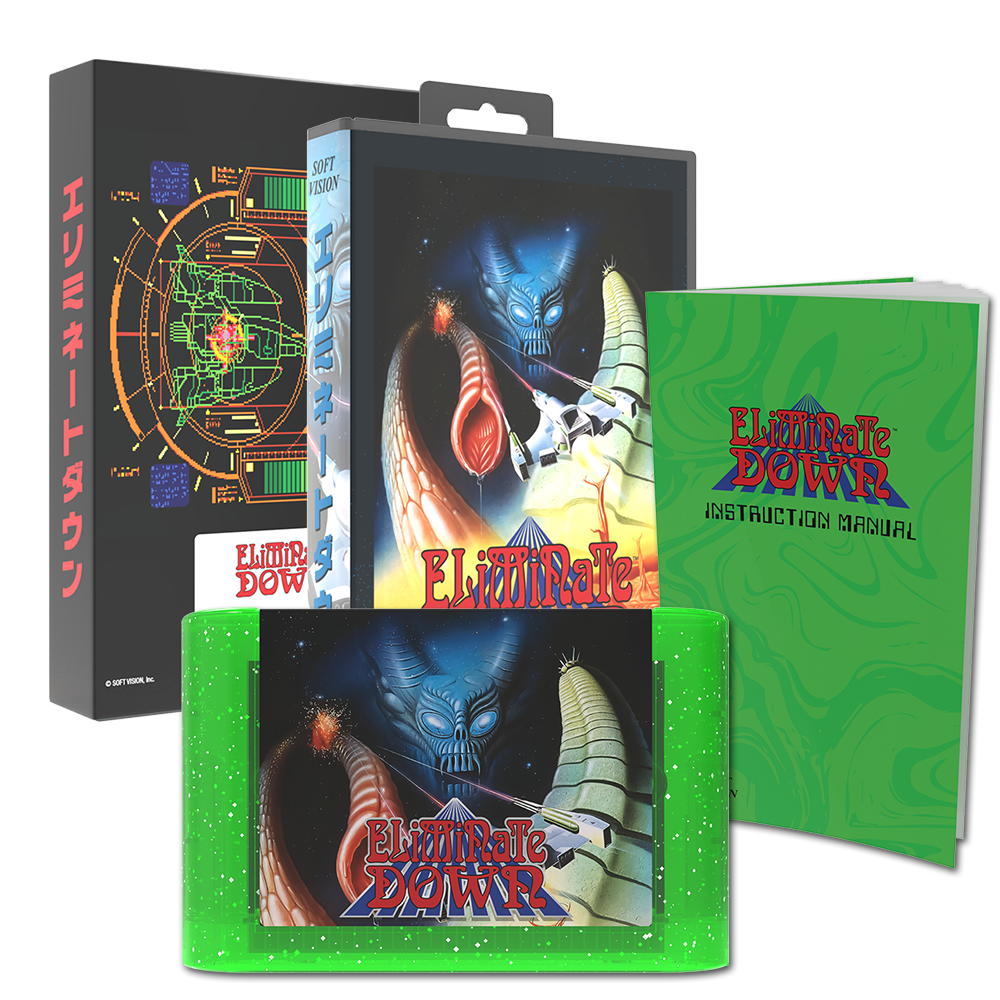 Eliminate Down: Collectors Cartridge (Genesis/Mega Drive) - Limited Edition
