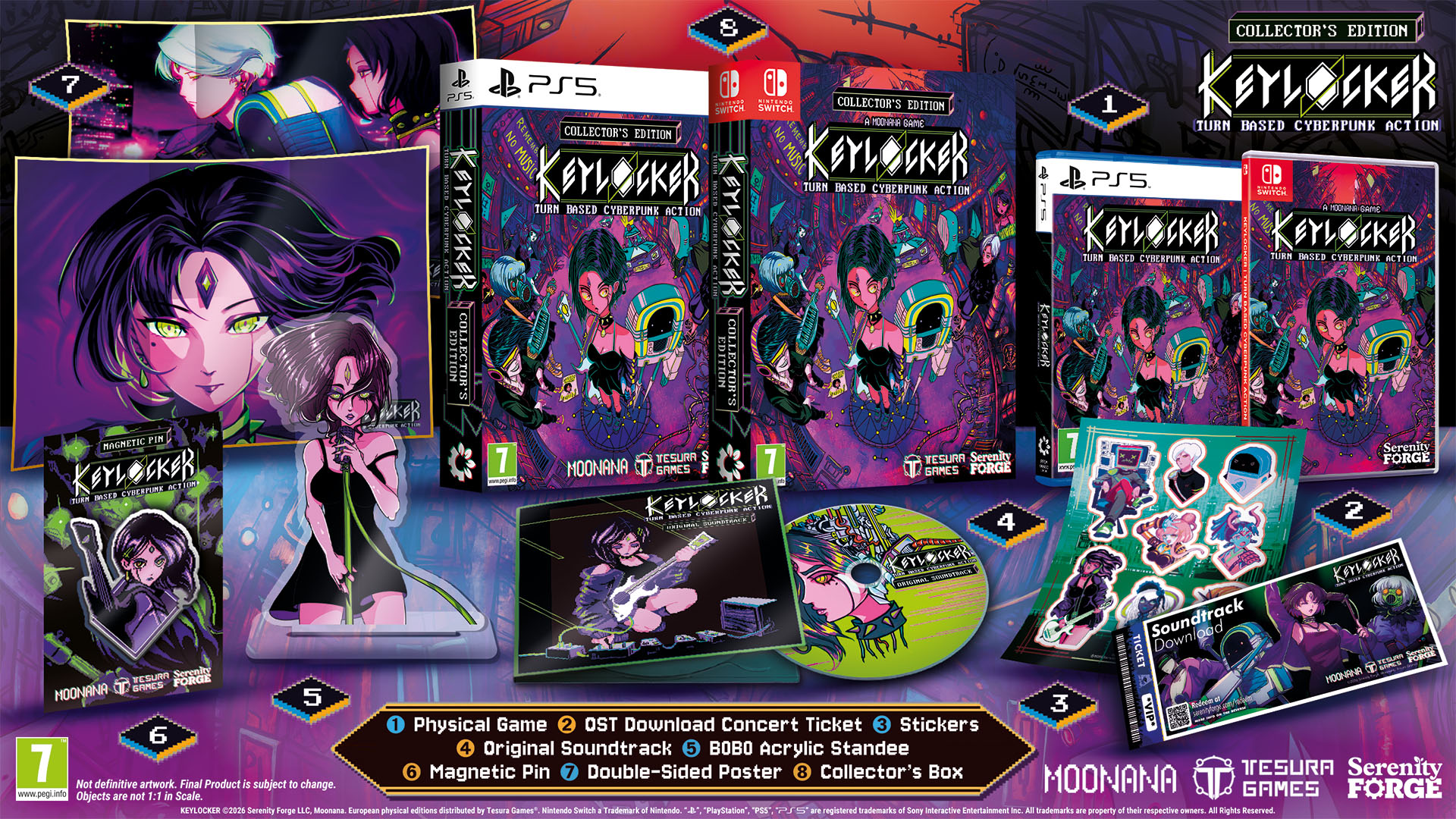 Keylocker Turn Based Cyberpunk Action Collector’s Edition