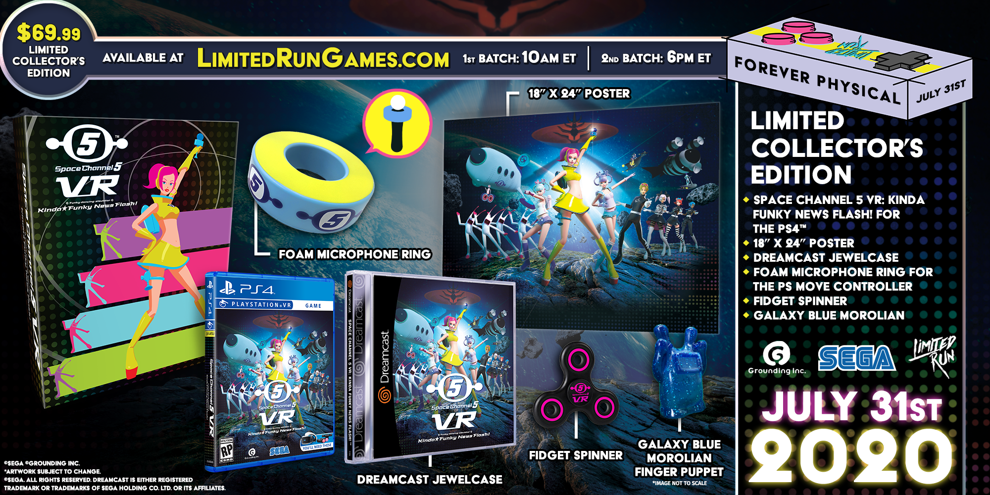 Limited Run #353: Space Channel 5 VR Kinda Funky News Flash! Collector's Edition (PS4)