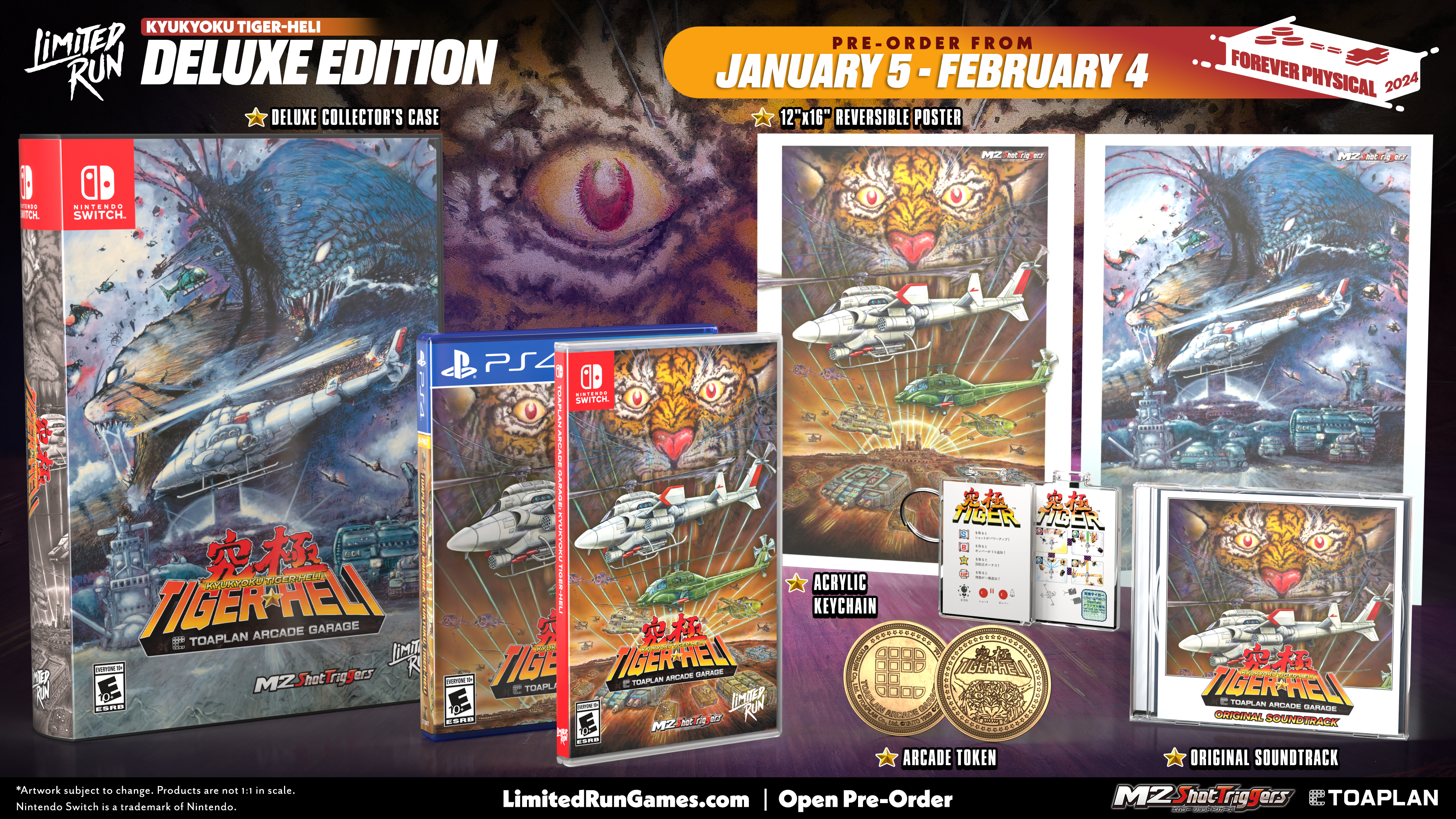 Limited Run #542: Toaplan Arcade Garage: Kyukyoku Tiger-Heli Deluxe Edition (PS4)