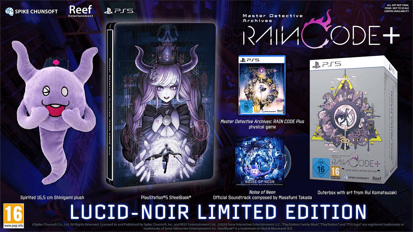 Master Detective Archives: RAIN CODE Plus Lucid-Noir Limited Edition