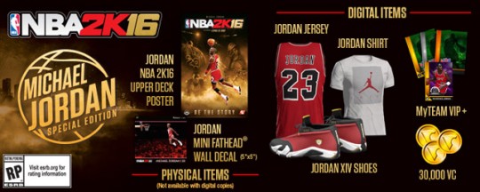 NBA 2K16 Michael Jordan Special Edition