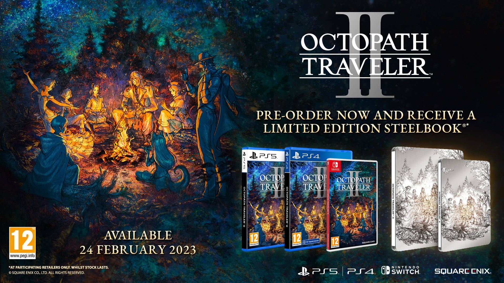 Octopath Traveler II Steelbook