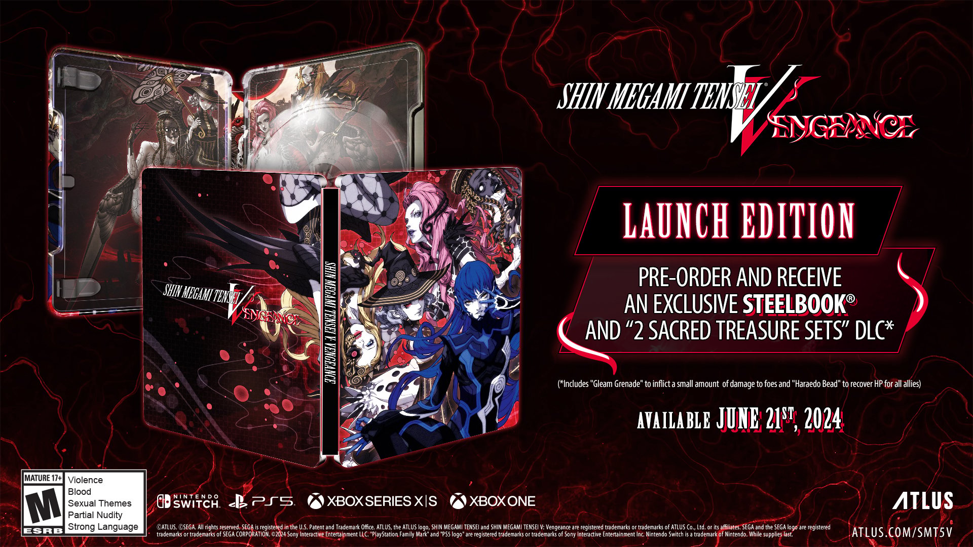 Shin Megami Tensei V: Vengeance Steelbook Launch Edition
