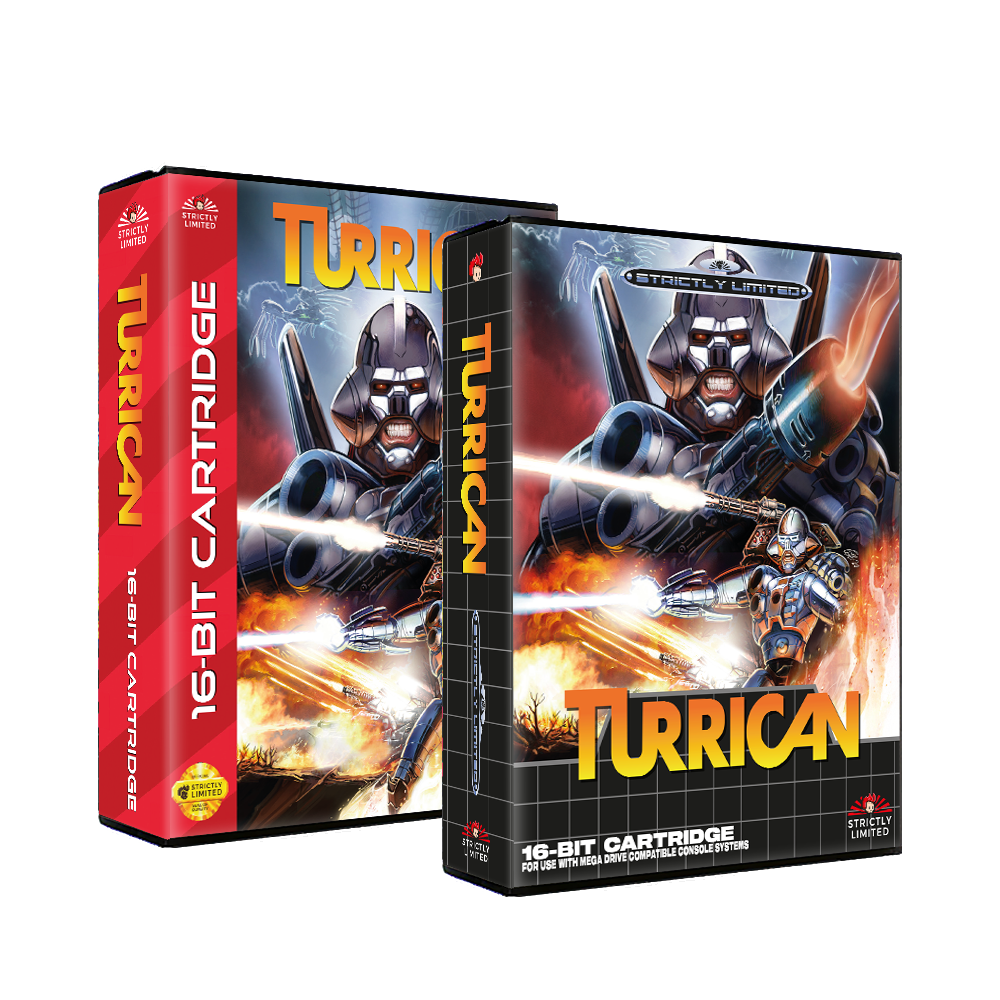 SMD/SG-inspired Turrican Storage Case Outer Box for NSW/PS5/PS4 games