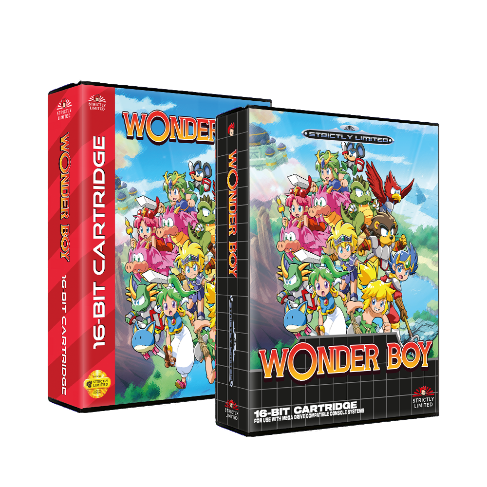 SMD/SG-inspired Wonder Boy Storage Case Outer Box for NSW/PS5/PS4 games