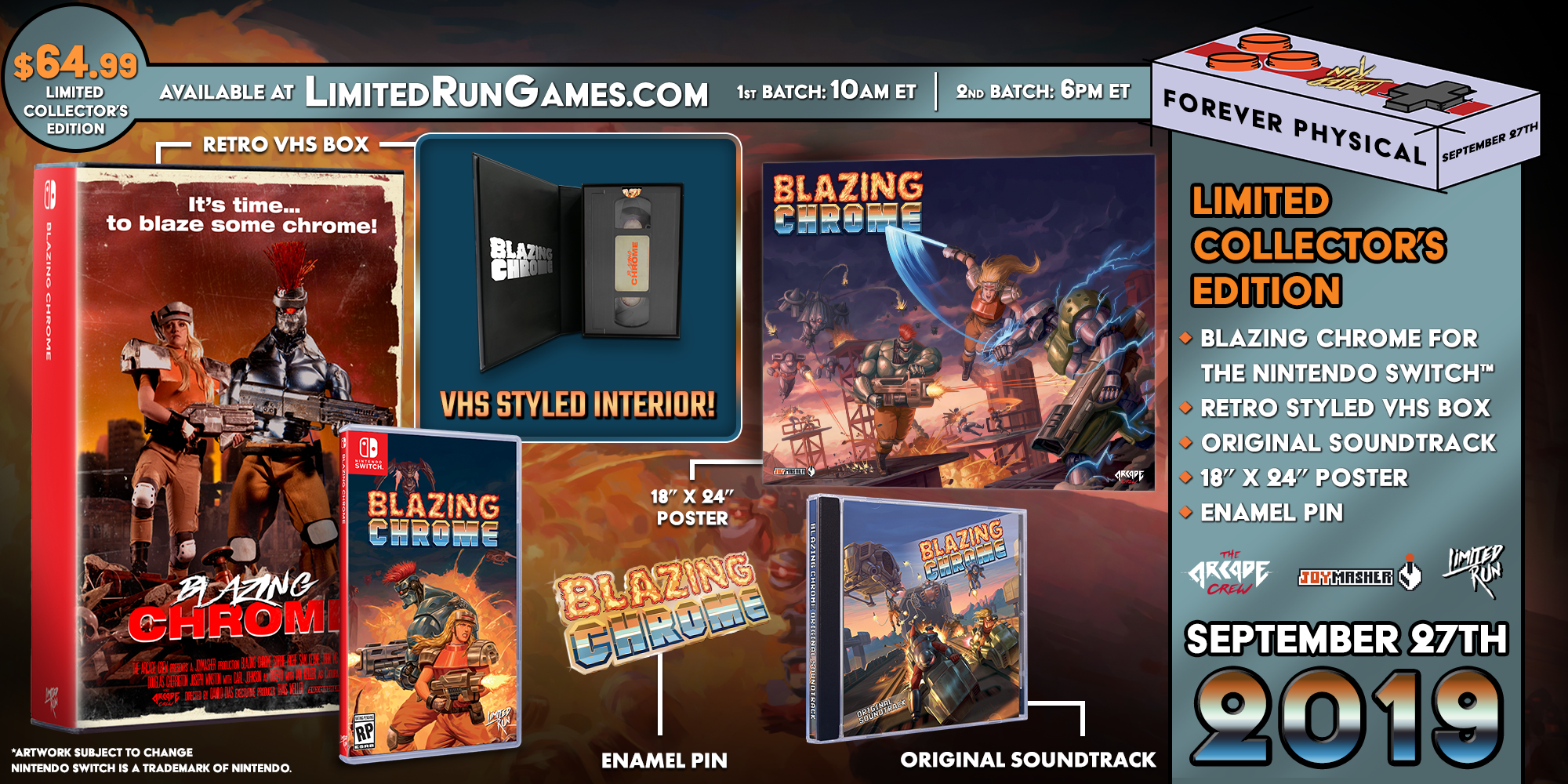 Switch Limited Run #48: Blazing Chrome VHS Edition
