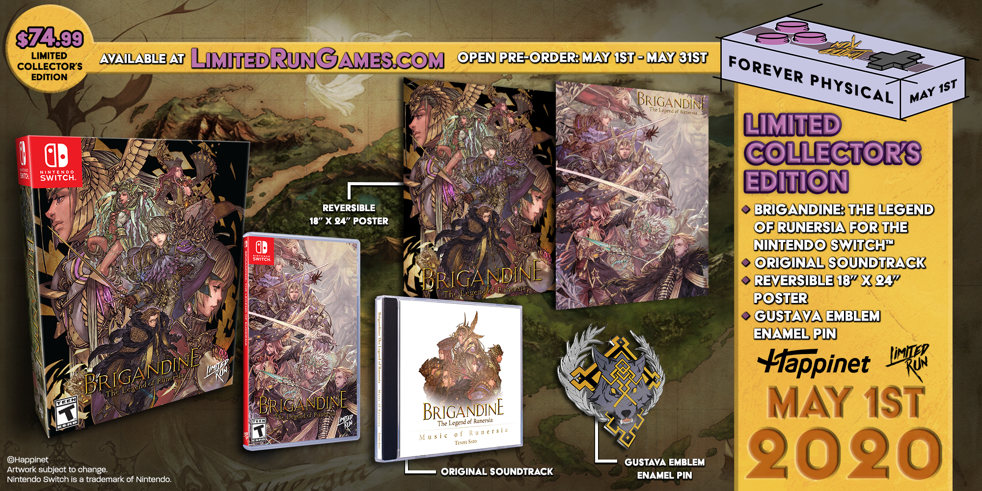 Switch Limited Run #71: Brigandine: The Legend of Runersia Collector's Edition