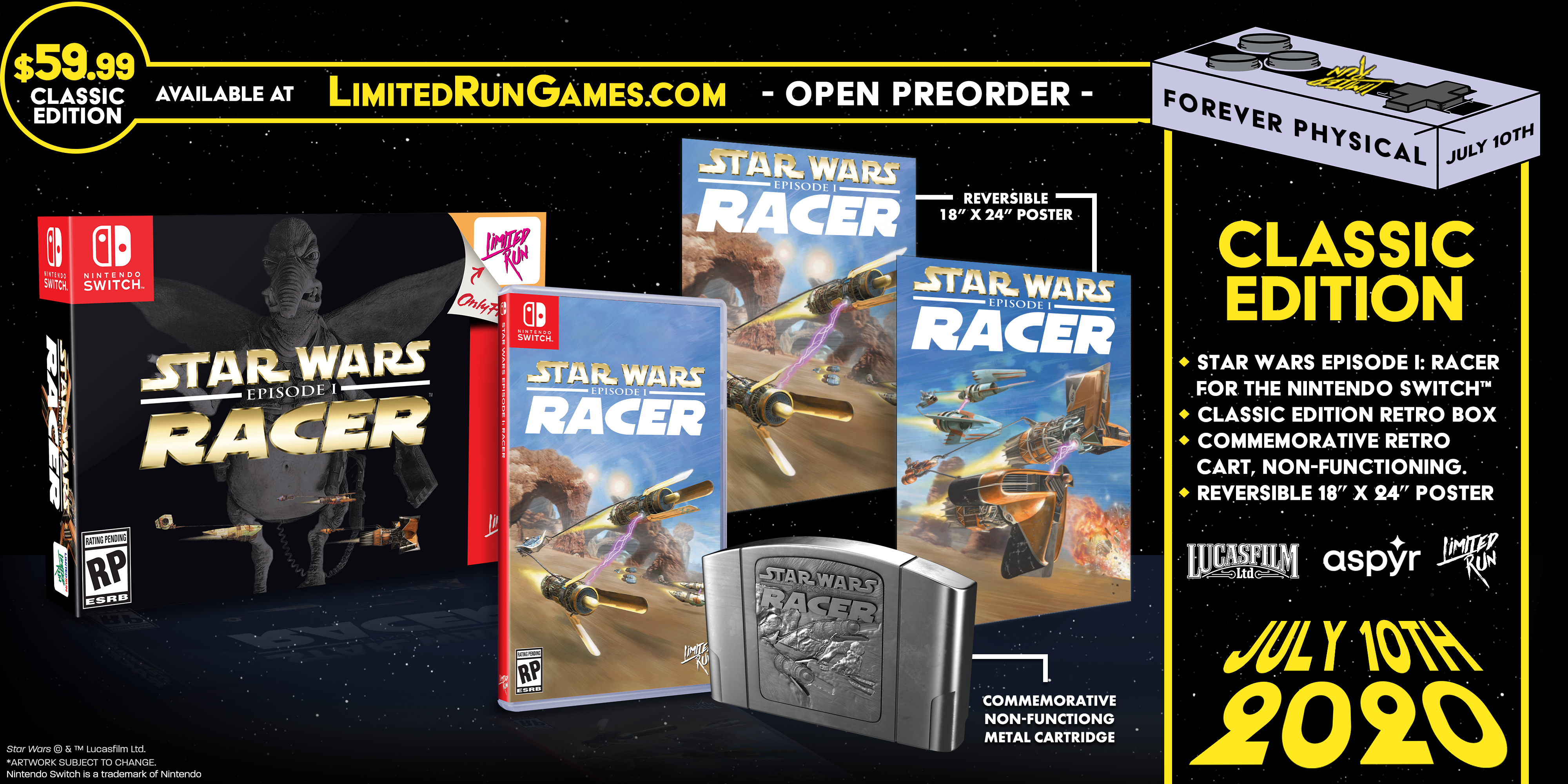 Switch Limited Run #77: Star Wars Episode I: Racer Classic Edition