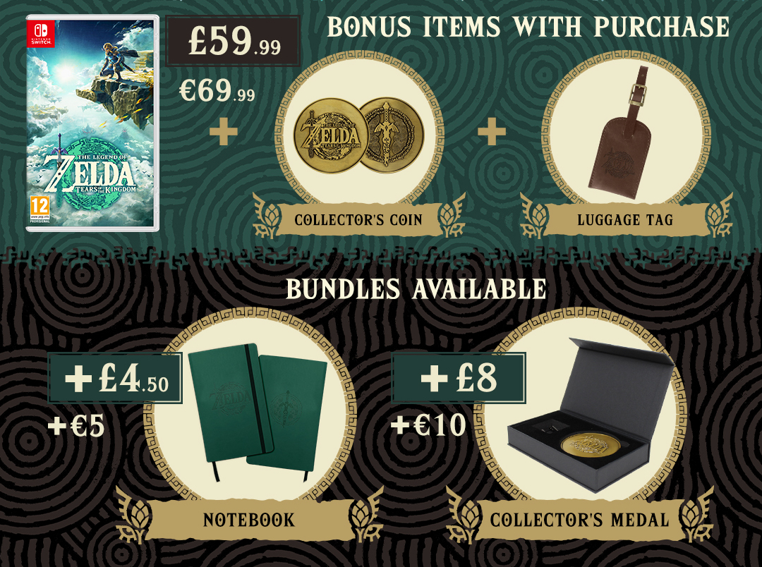 The Legend of Zelda: Tears of the Kingdom – Collector’s Medal & Notebook