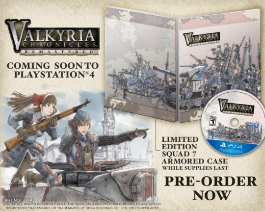 Valkyria Chronicles Remastered Limited Edition Squad 7 Armored Case