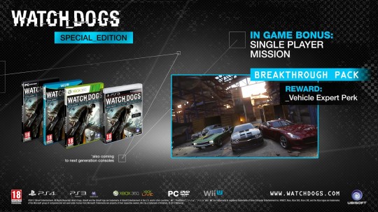 WATCH DOGS Special Edition
