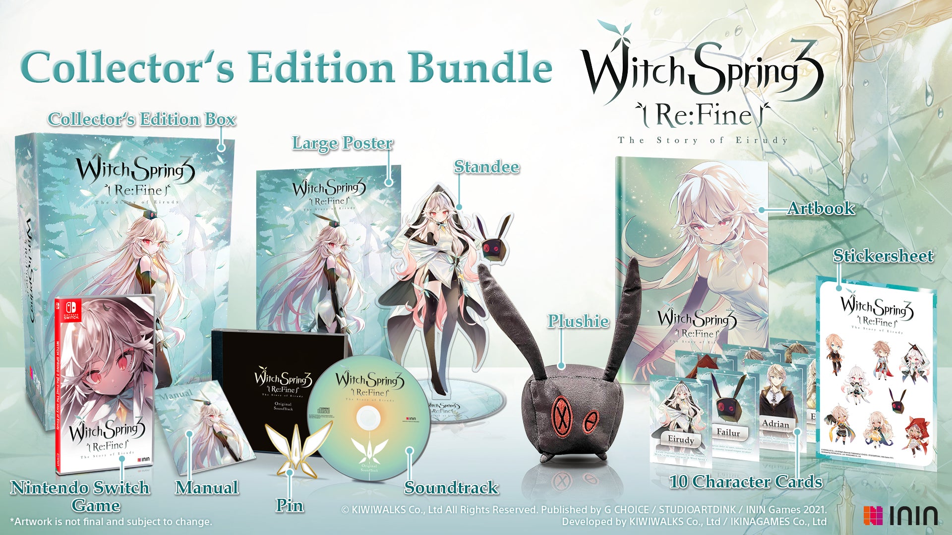 WitchSpring3 Re:fine - The Story of Eirudy Collector's Edition Plushie Bundle (NSW)