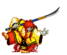 Kyoshiro Senryo in Samurai Shodown II