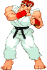 Ryu in X-Men vs. Street Fighter
